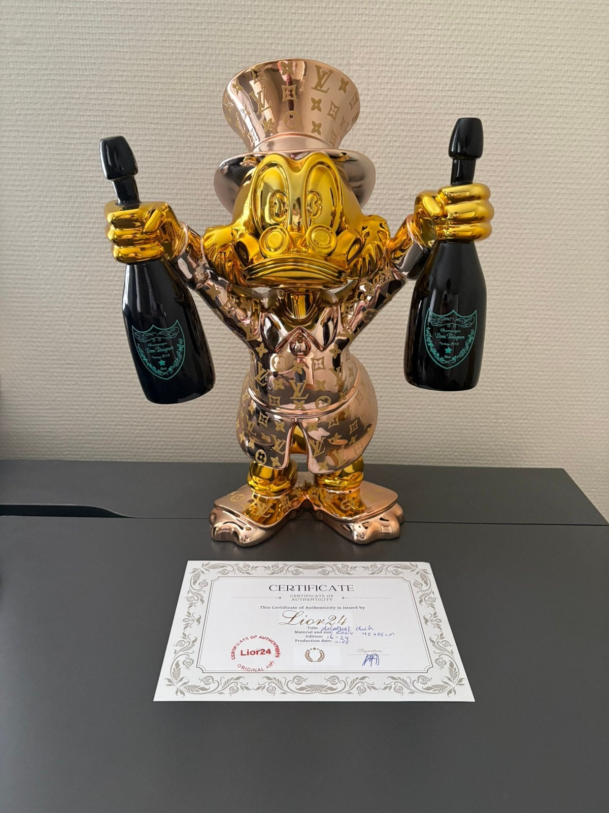 Dagobert Duck louis vuitton 42cm Lior24, Verzamelen, Ophalen of Verzenden, Nieuw