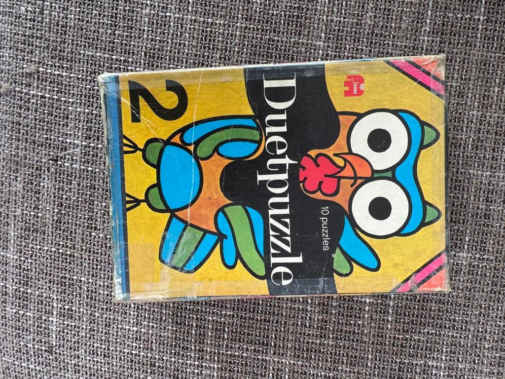 Vintage Duetpuzzel Jumbo 10 puzzels, Ophalen of Verzenden, Minder dan 10 stukjes, Gebruikt, 2 tot 4 jaar