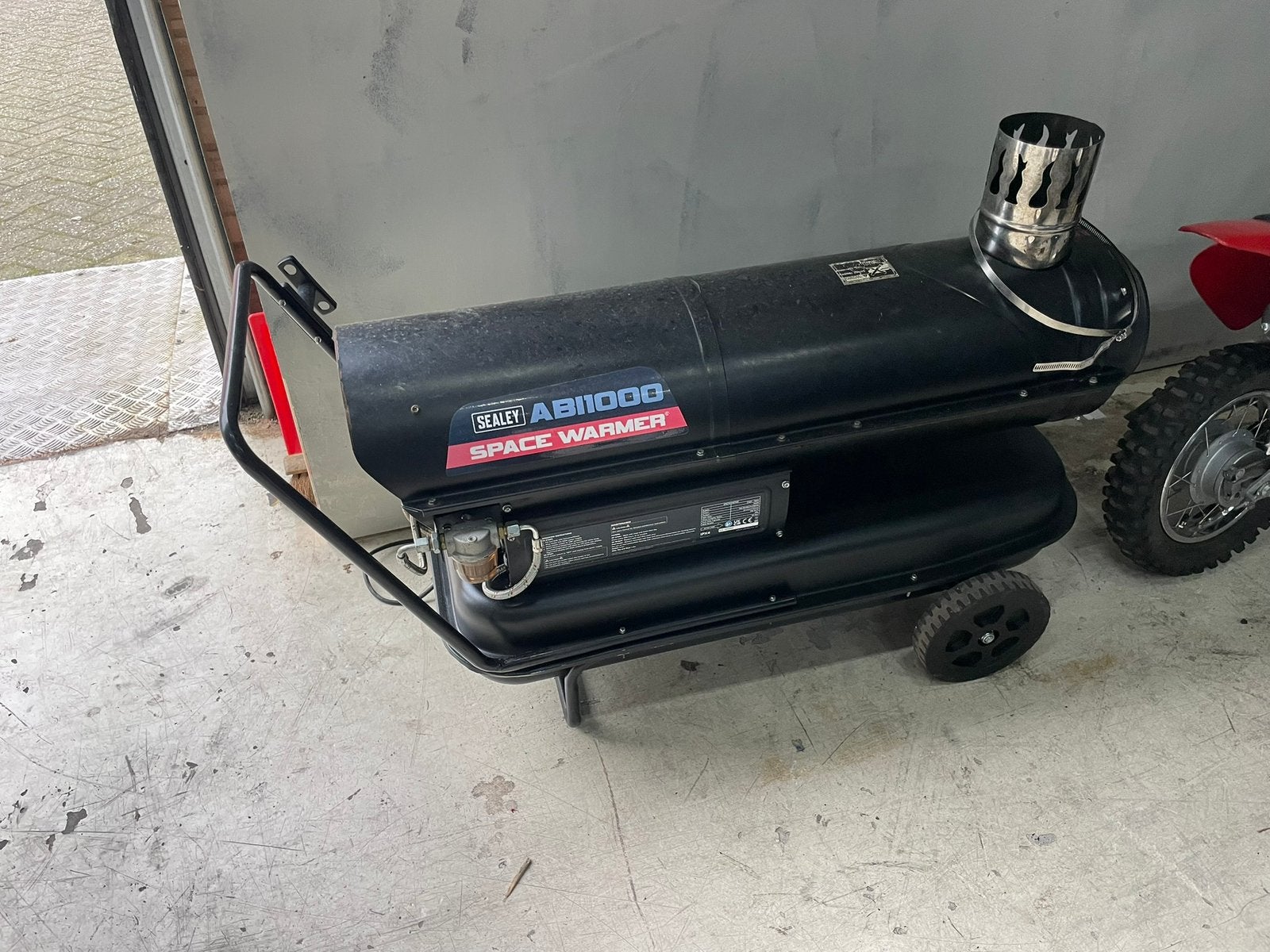 Diesel extern heaters met warmte kanon met slangen 3 stuks, Ophalen of Verzenden, 60 tot 150 cm, Kachel, 30 tot 80 cm
