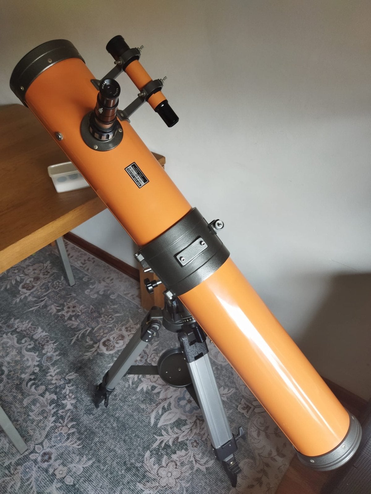 Mizar Hino Opt. Tokyo Japan Astronomische ReflectorTelescoop, Ophalen, Gebruikt, 80 tot 200 mm, Met statief