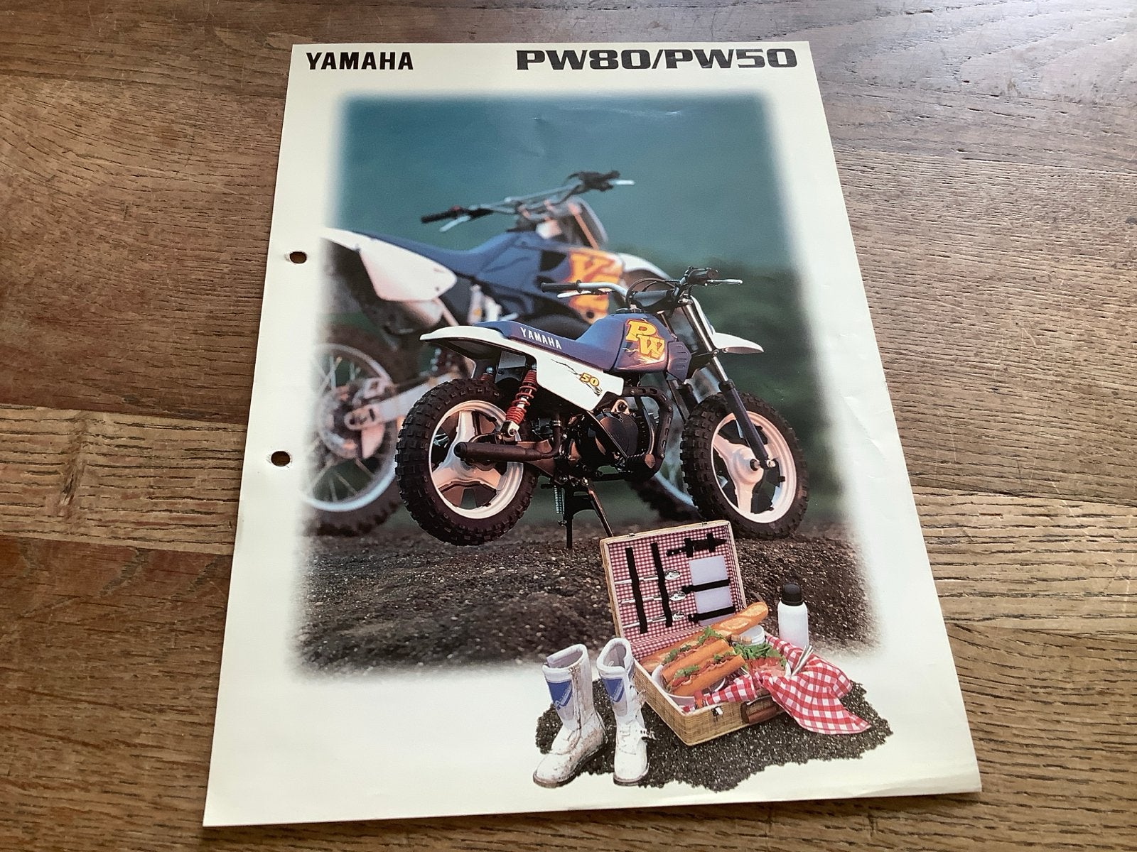Yamaha PW80/PW50 Brochure - Vintage Motorcross.  (68), Verzenden, Zo goed als nieuw