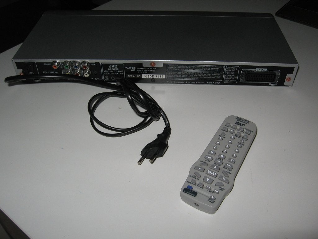 zgan DVD speler jvc + afstand bediening 50 hz 11 v €15,00, Ophalen of Verzenden, Zo goed als nieuw, Dvd-speler, Overige merken