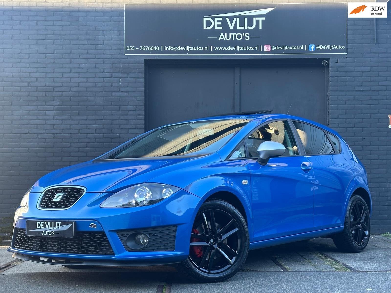 Seat LEON 1.4 TSI 125PK! FR | Schuifdak | Navi Carplay | Air, Euro 5, Gebruikt, Zwart, 4 cilinders