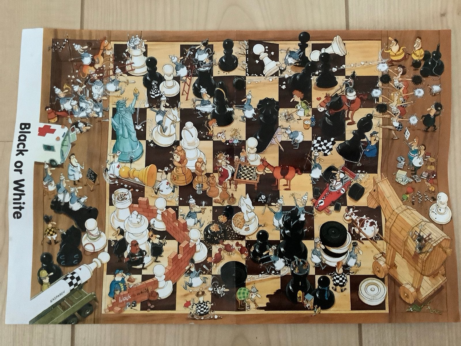Heye Marino Degano Black or White Puzzel 1000 stukjes, Ophalen of Verzenden, 500 t/m 1500 stukjes, Zo goed als nieuw, Legpuzzel