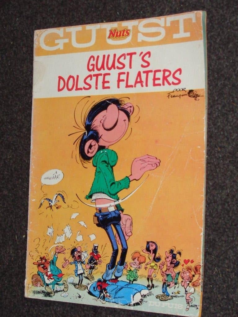 GUUST FLATER STRIPBOEK €0,20!, Eén stripboek, Ophalen, Gelezen, Franquin