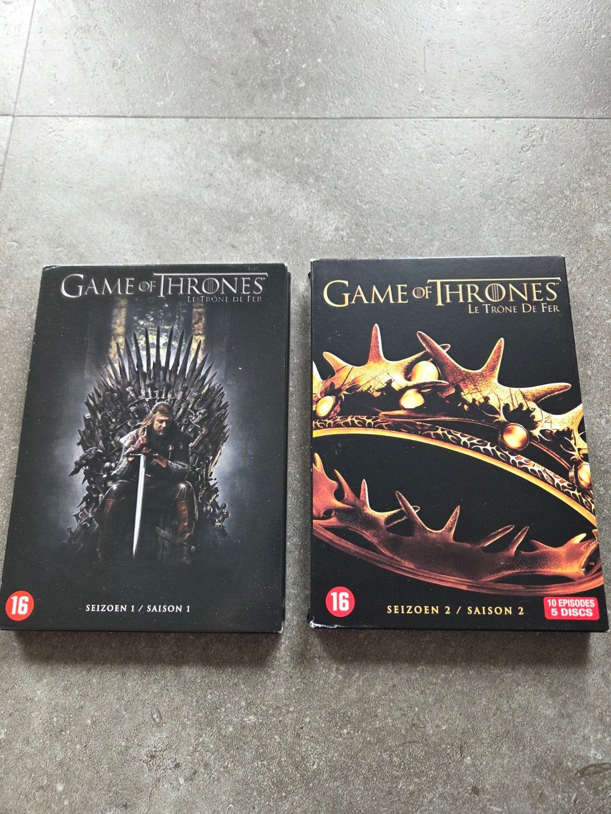 Game of Thrones DVD Seizoen 1 & 2, Cd's en Dvd's, Dvd's | Tv en Series, Gebruikt, Vanaf 16 jaar, Boxset, Science Fiction en Fantasy