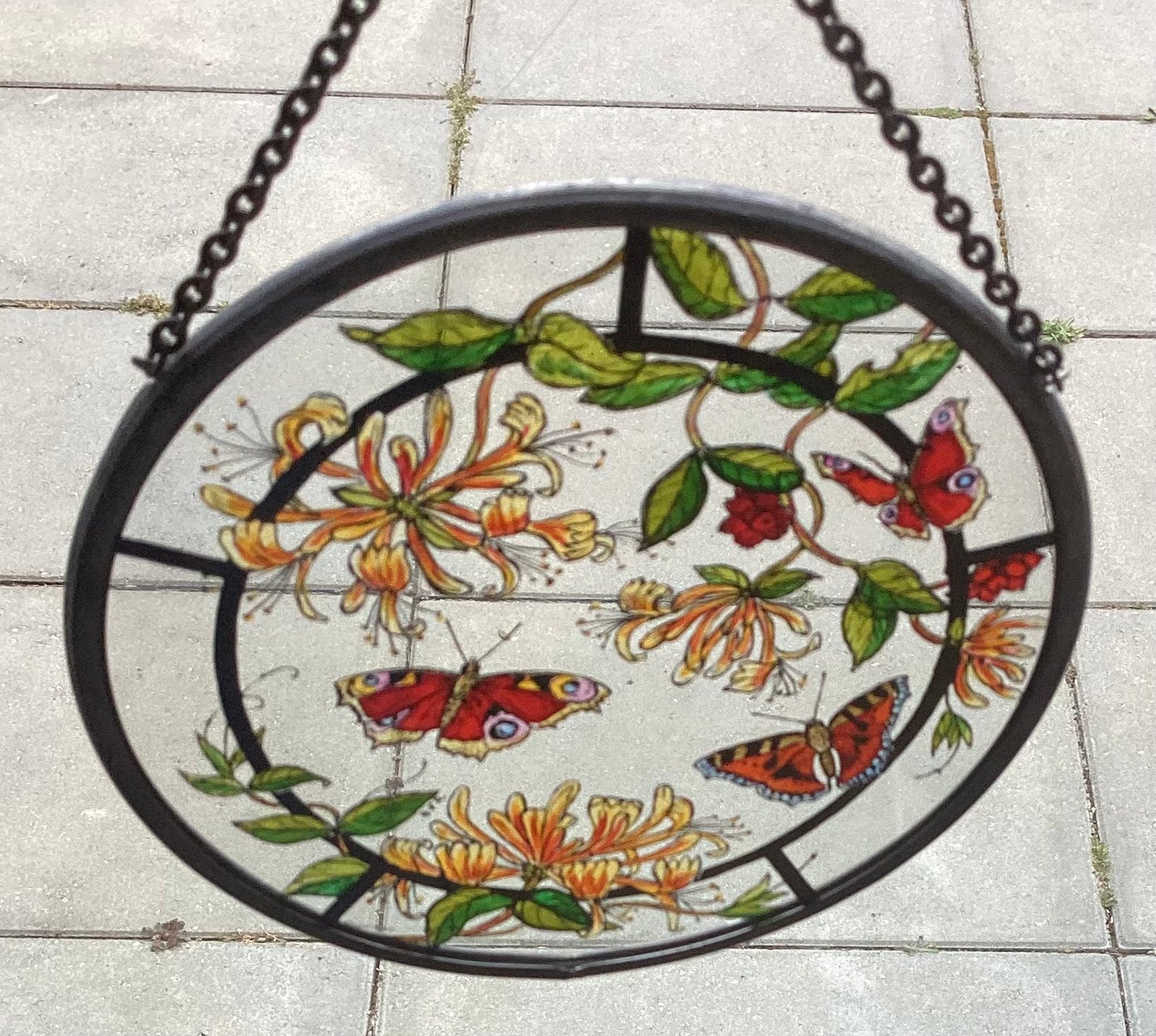 Glas in lood …erg mooi met vlinders, Ophalen of Verzenden