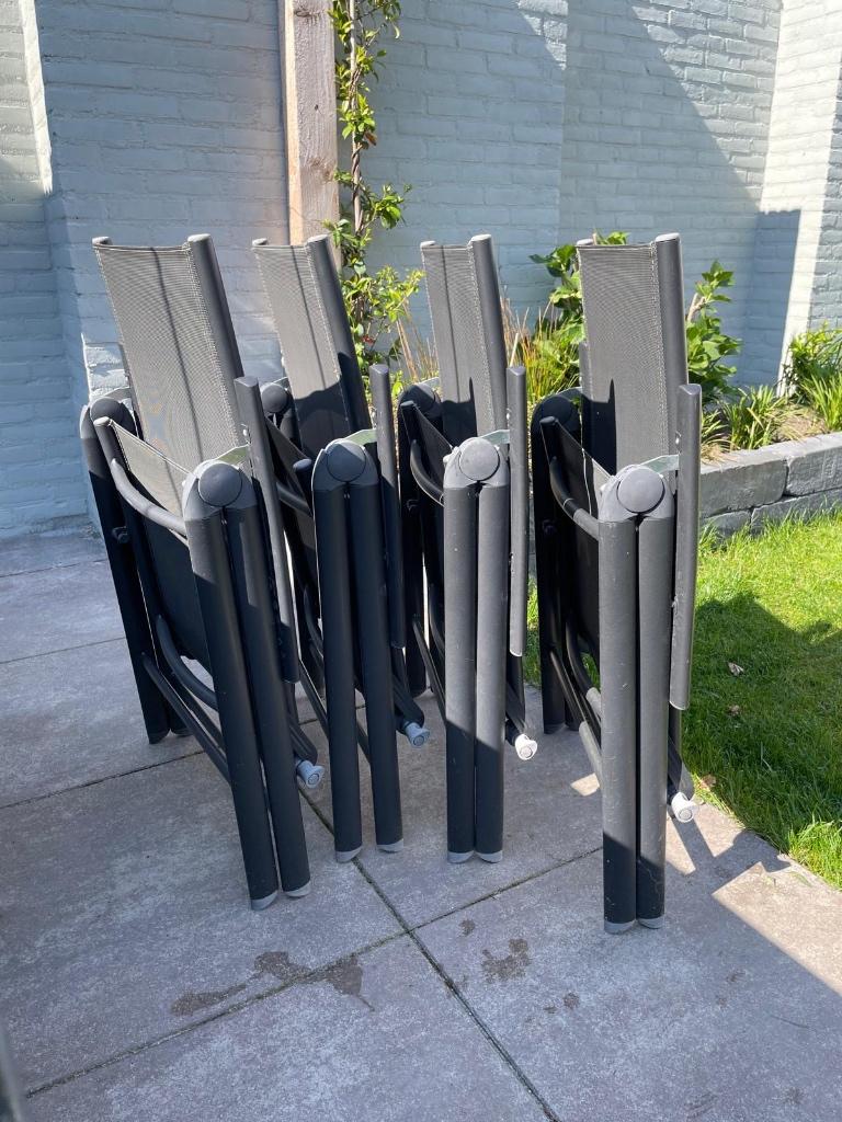 Tuinset, Tuin en Terras, Ophalen, 4 zitplaatsen, Aluminium, Zo goed als nieuw