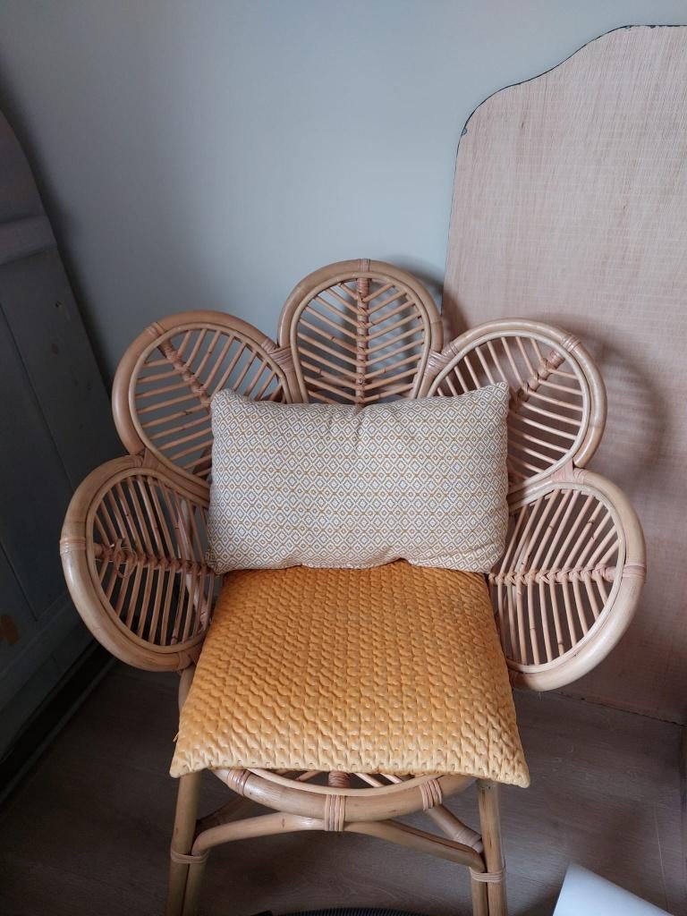 Rotan stoel Leen Bakker, Huis en Inrichting, Ophalen, Overige kleuren, Botanisch, Riet of Rotan