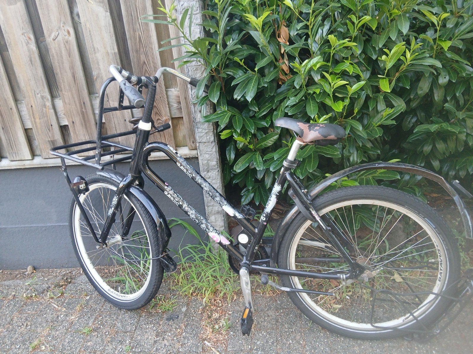 Fiets met schade aan zadel en afgebroken achterzitje, Overige merken, Terugtraprem, Gebruikt, Ophalen of Verzenden
