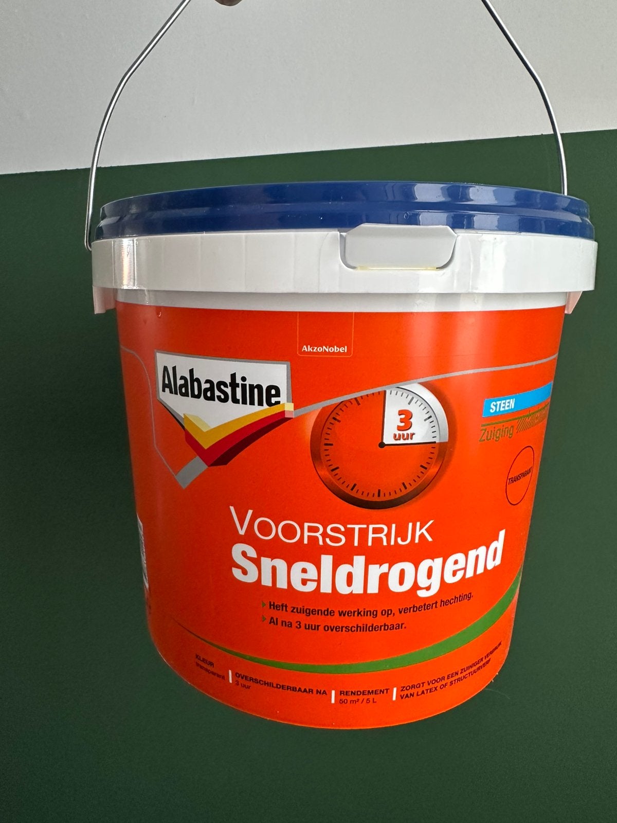 Voorstrijk sneldrogend Alabastine, Minder dan 5 liter, Ophalen, Zo goed als nieuw, Overige kleuren