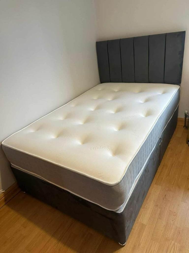 Brandnieuw bed met matras 90x200, 140x200, 160x200, 180x200, Ophalen of Verzenden, Nieuw, Tweepersoons, Divan