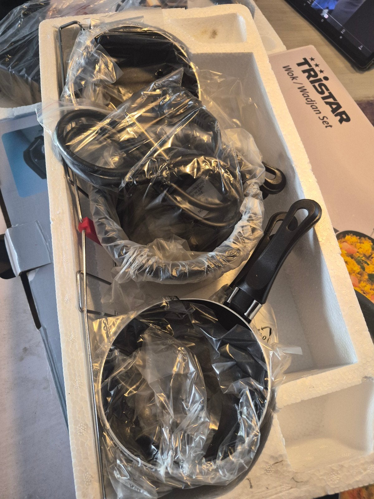 Tristar Wok / Wadjan Set - Nieuw in doos, Ophalen of Verzenden, Nieuw