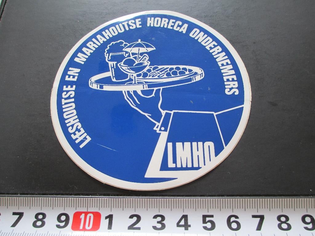 sticker LMHO lieshout en mariahout horeca ondernemers, Verzamelen, Ophalen, Zo goed als nieuw