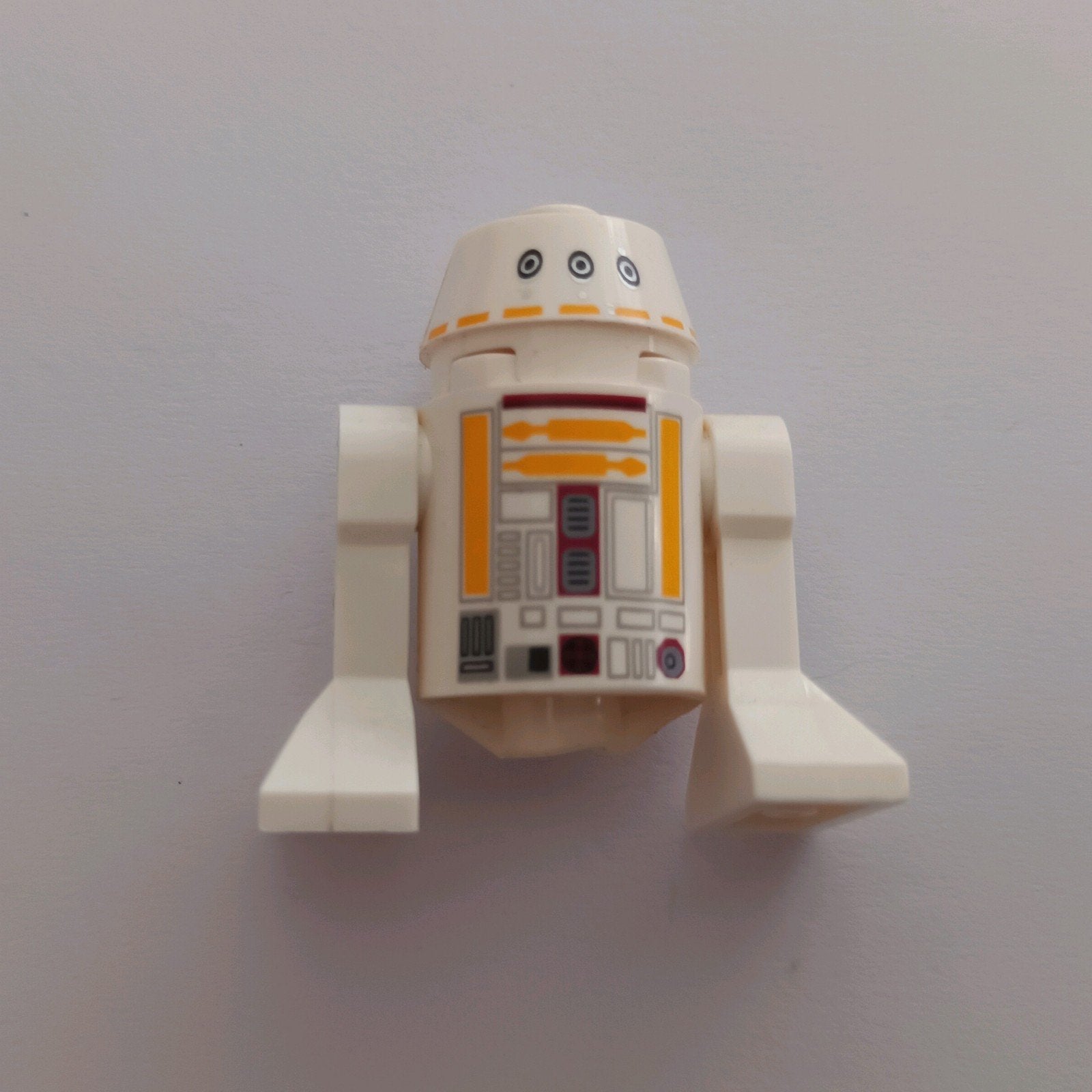 lego star wars starwars sw r2d2 droid wit geel minifigures, Ophalen of Verzenden, Zo goed als nieuw