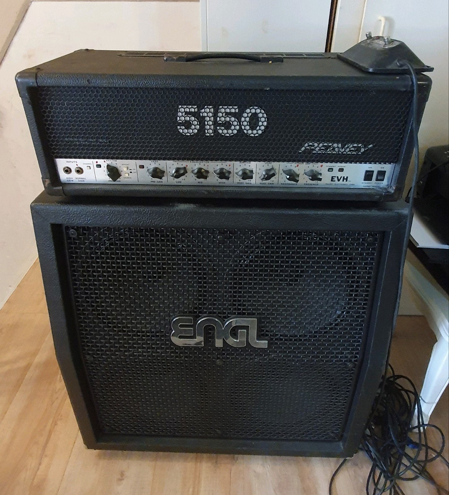 Peavey 5150 block letter met ENGL PRO cab, Ophalen, Gebruikt, Gitaar, 100 watt of meer