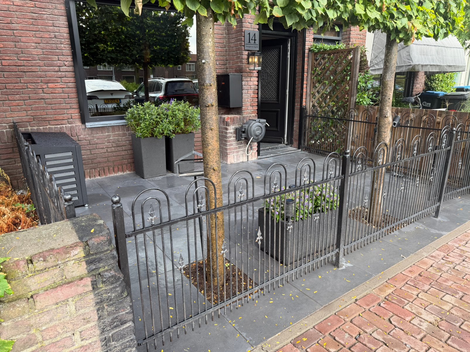 Gietijzeren smeedijzeren hekwerk, Tuin en Terras, Ophalen of Verzenden, Zo goed als nieuw, IJzer, Sierhekwerk