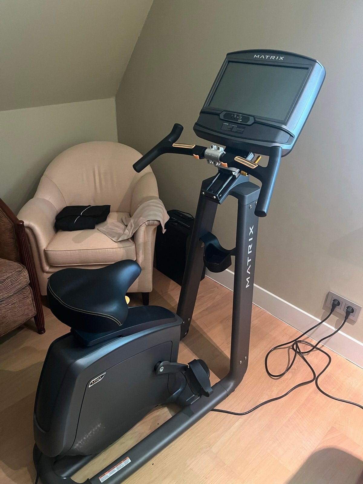 Matrix U50 XIR Hometrainer Upright Bike, Ophalen, Zo goed als nieuw, Metaal, Benen