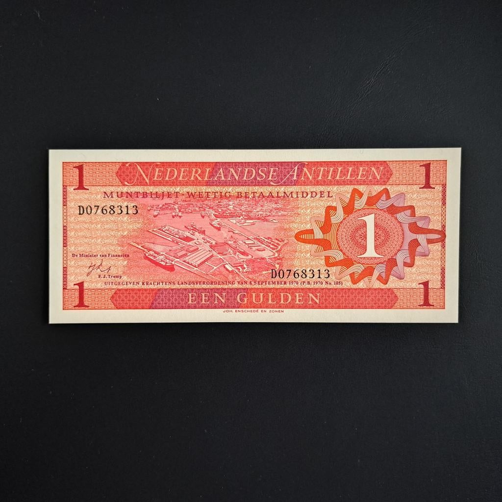 1 gulden Nederlandse Antillen #009, Verzenden, Zuid-Amerika, Los biljet