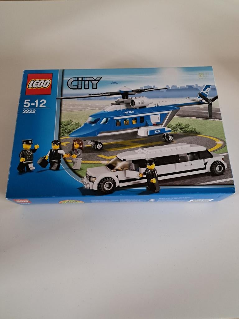 Lego City 3222 Helikopter en Limousine, Inclusief minifiguren, Lego, Ophalen of Verzenden, Complete set