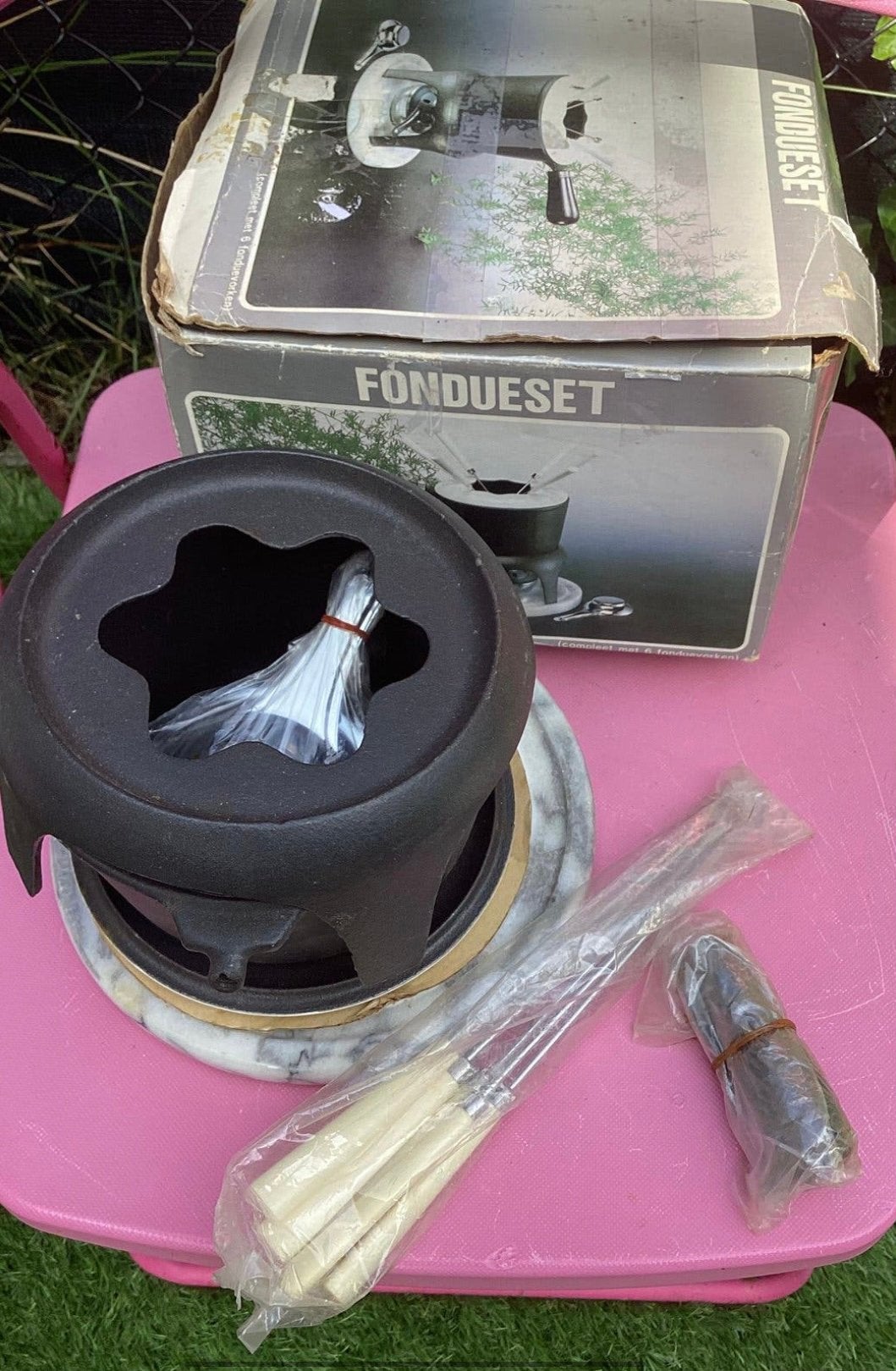 NIEUWE FONDUE SET !!, Witgoed en Apparatuur, Ophalen of Verzenden, Nieuw, Brander, Fondueset