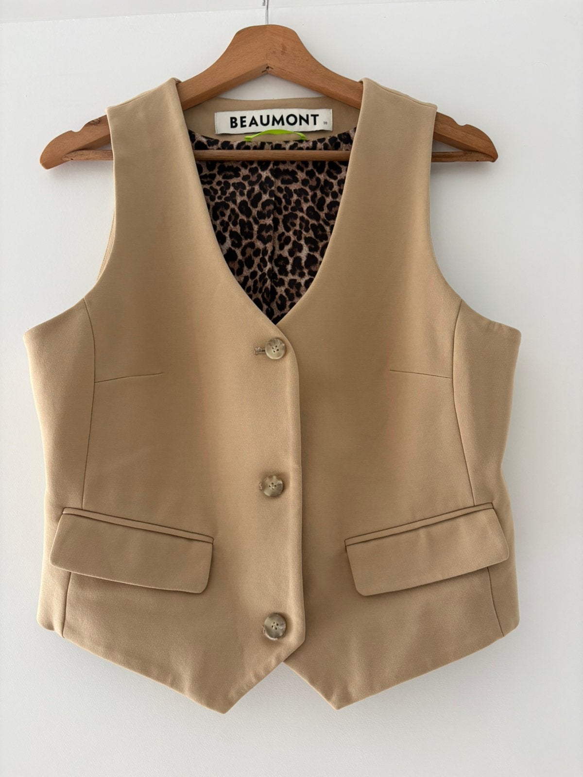 Prachtig Beaumont gilet model PARKER, Ophalen of Verzenden, Zo goed als nieuw, Maat 38/40 (M), Bruin