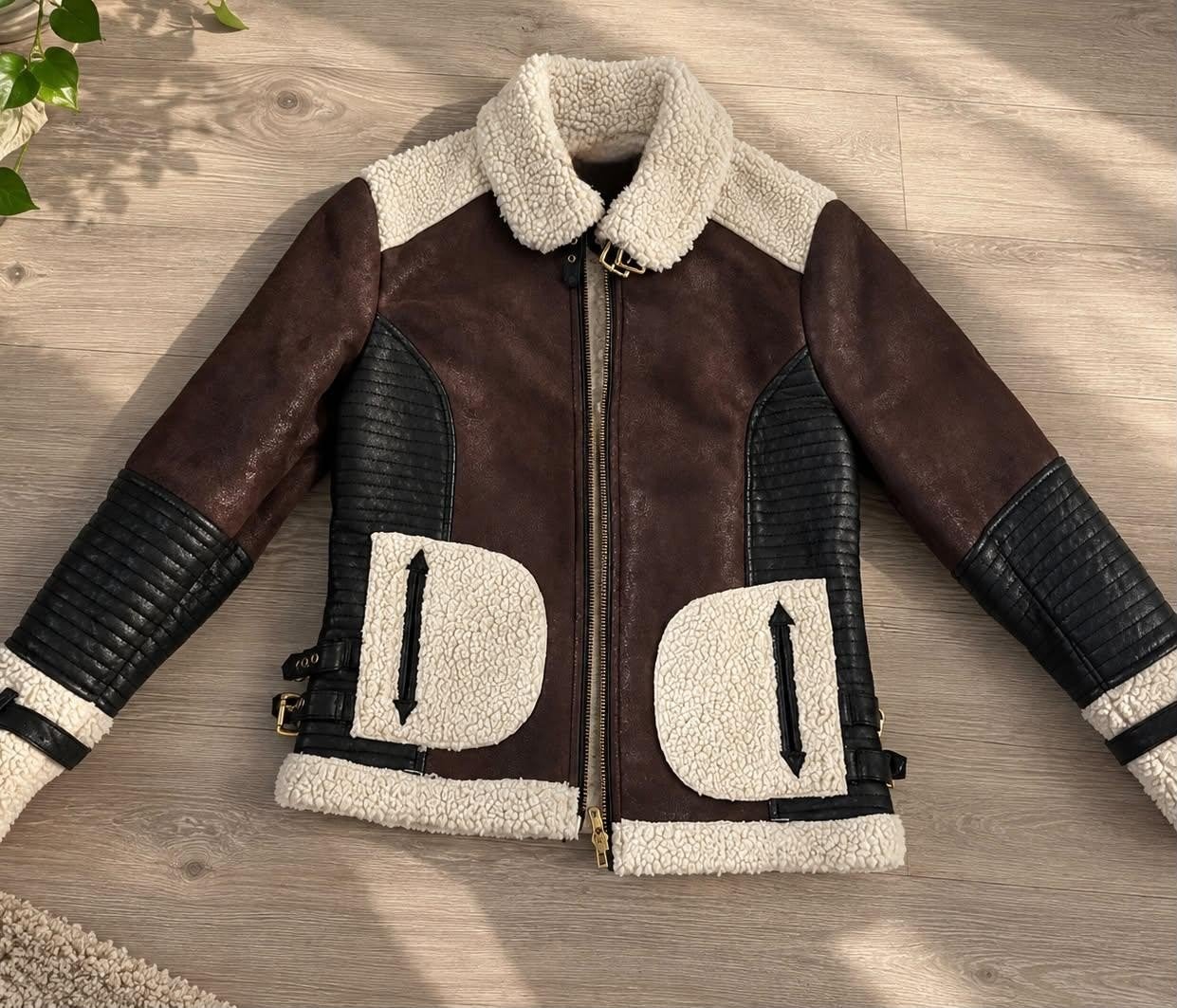 Stijlvolle dames jas - Bruin met teddy voering, Bruin, Nieuw, Ophalen of Verzenden, Onbekend