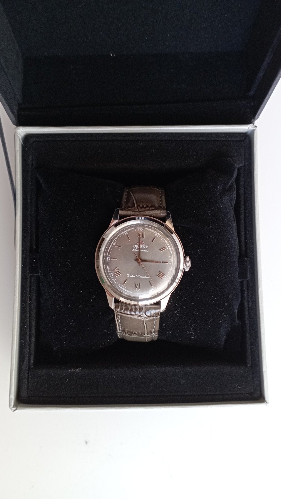 Orient bambino RA-BB0006N Bambino Limited Edition, Overige merken, Leer, Staal, Polshorloge
