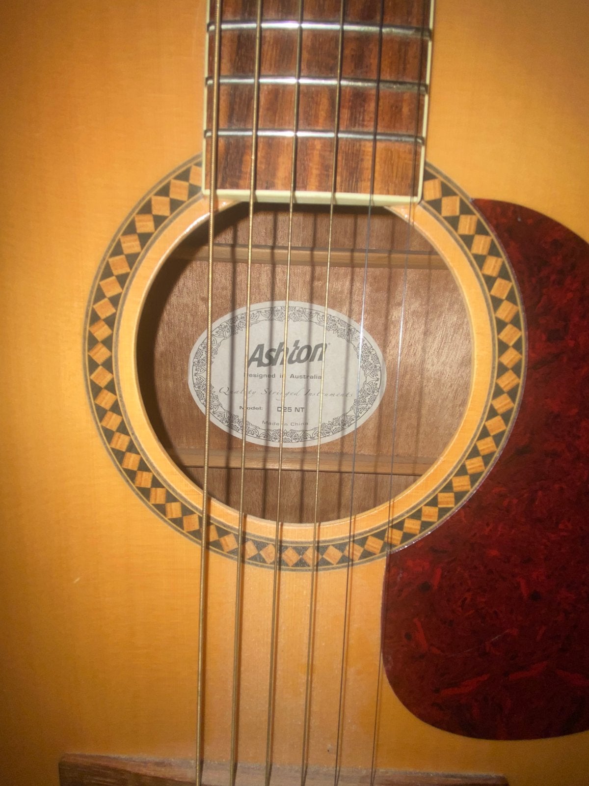 gitaar Ashton d25nt, Muziek en Instrumenten, Snaarinstrumenten | Gitaren | Akoestisch, Ophalen, Zo goed als nieuw, Western- of Steelstringgitaar