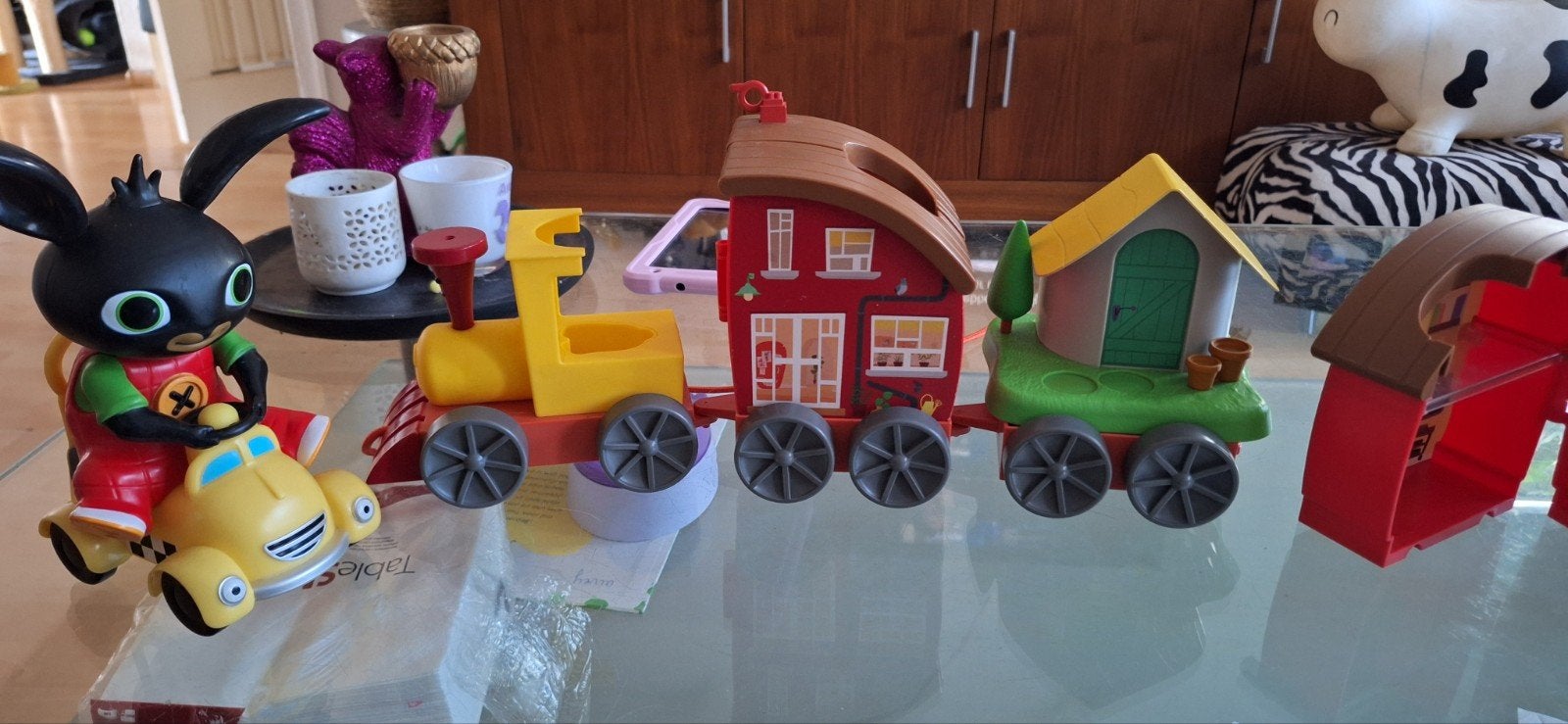 bing trein, Ophalen