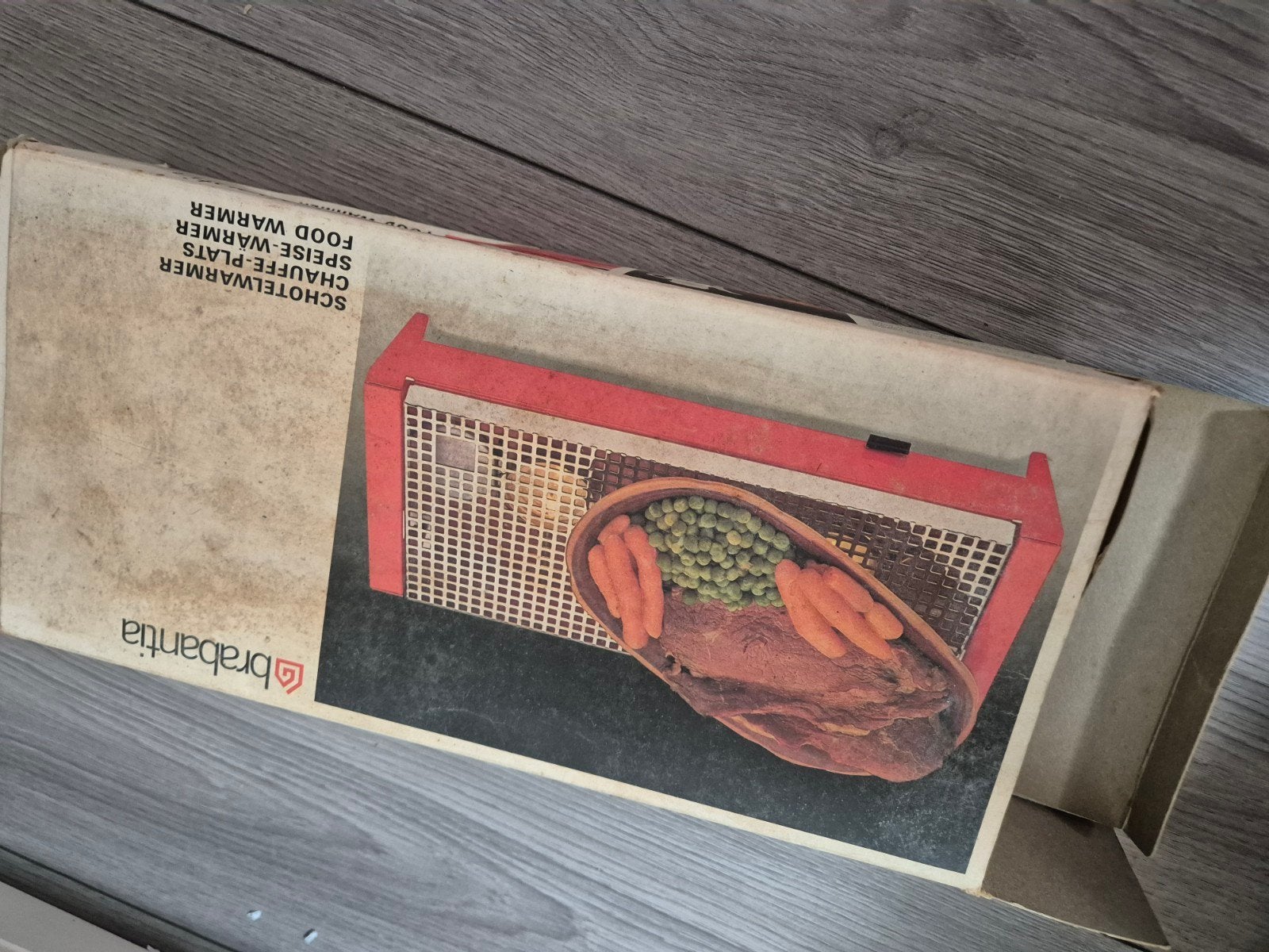 Brabantia Rechaud Jaren '70 - Oranje Retro Warmhoudplaat, Overige typen, Ophalen of Verzenden, Zo goed als nieuw, Metaal