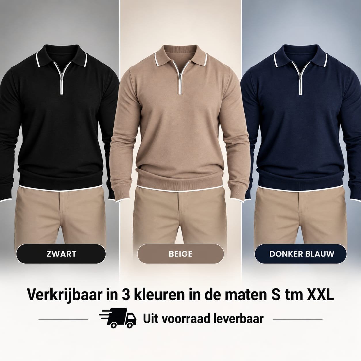 Hele nette heren polo truitjes in 3 kleuren S tm XXL, Ophalen of Verzenden, Nieuw, Overige maten