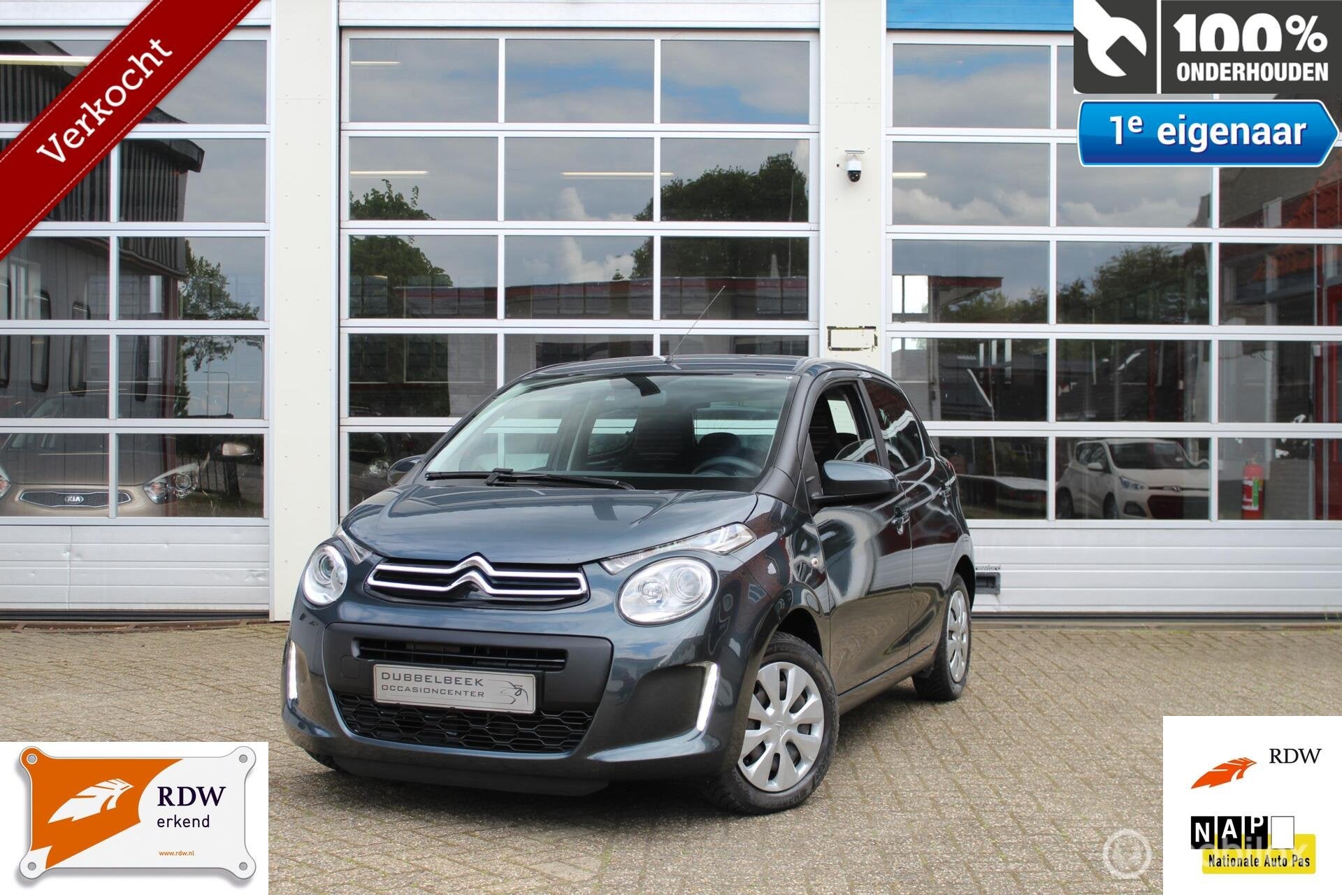 Citroen C1 1.0-12V 5-DEURS E-VTi Cool/'FEEL' NIEUW MODEL 201, Voorwielaandrijving, Dealer onderhouden, Stof, Gebruikt