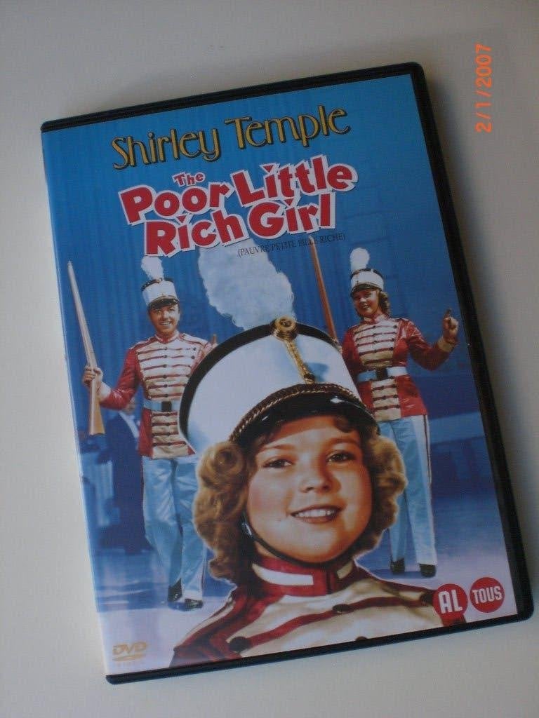 dvd The Poor Little Rich Girl Shirley Temple Alice Faye Glor, Engels, Alle leeftijden, Nederlands, Ophalen of Verzenden
