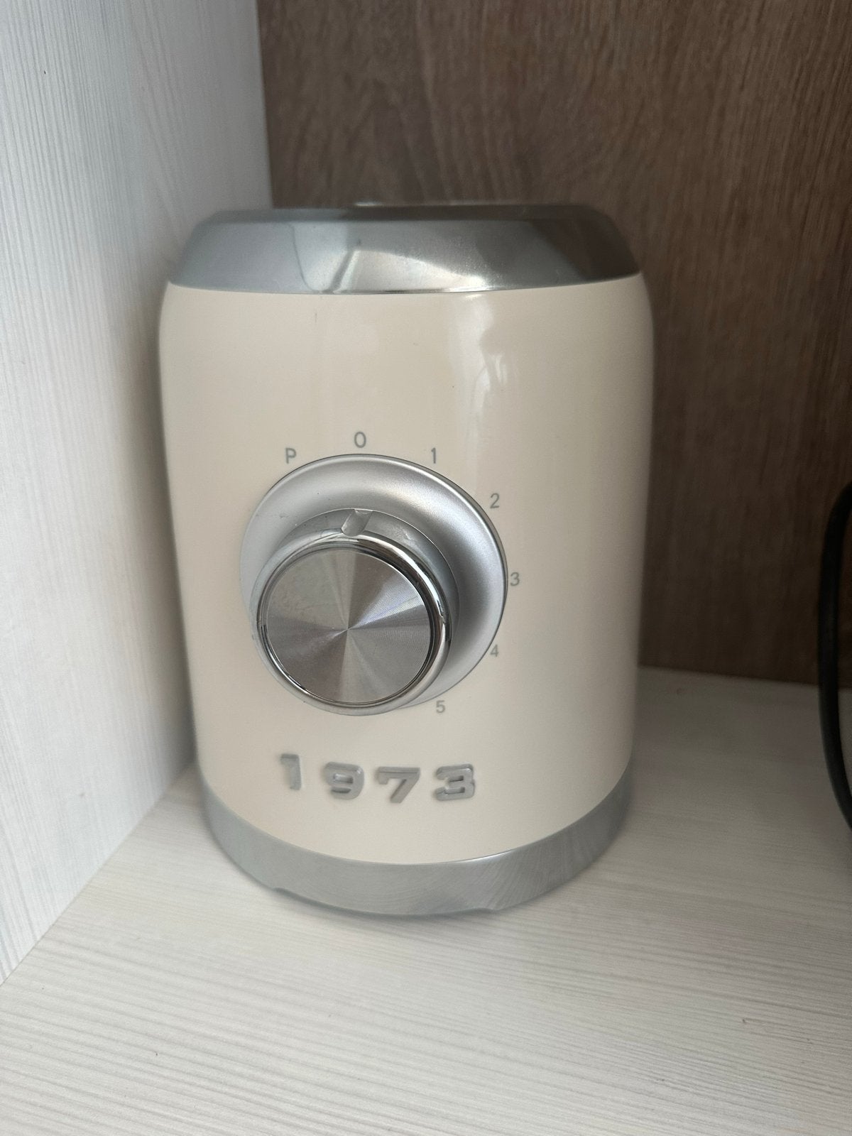 Stijlvolle Retro Blender - Crème met Zilveren Accenten, Ophalen, Nieuw, Blender