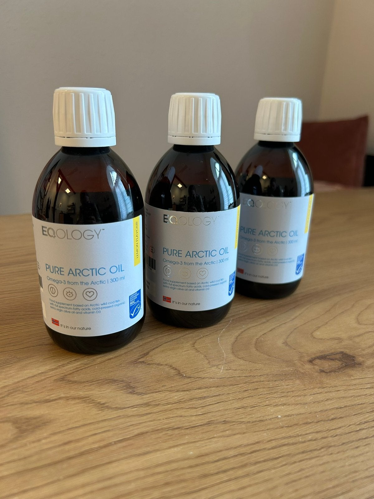 3x Eqology visolie, Ophalen of Verzenden, Zo goed als nieuw, Poeder of Drank