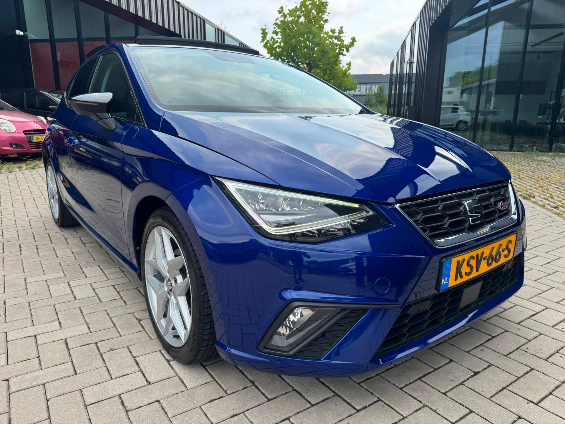 Seat IBIZA 1.0 TSI FR DSG Pano Clima Camera ACC, Auto's, Gebruikt, Euro 6, 580 kg, Blauw