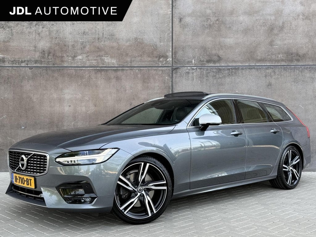 Volvo V90 2.0 T4 R-Design | Polestar Engineered | Trekhaak |, Auto's, Volvo, 1616 kg, 93 €/maand, Autotrust, Zilver of Grijs