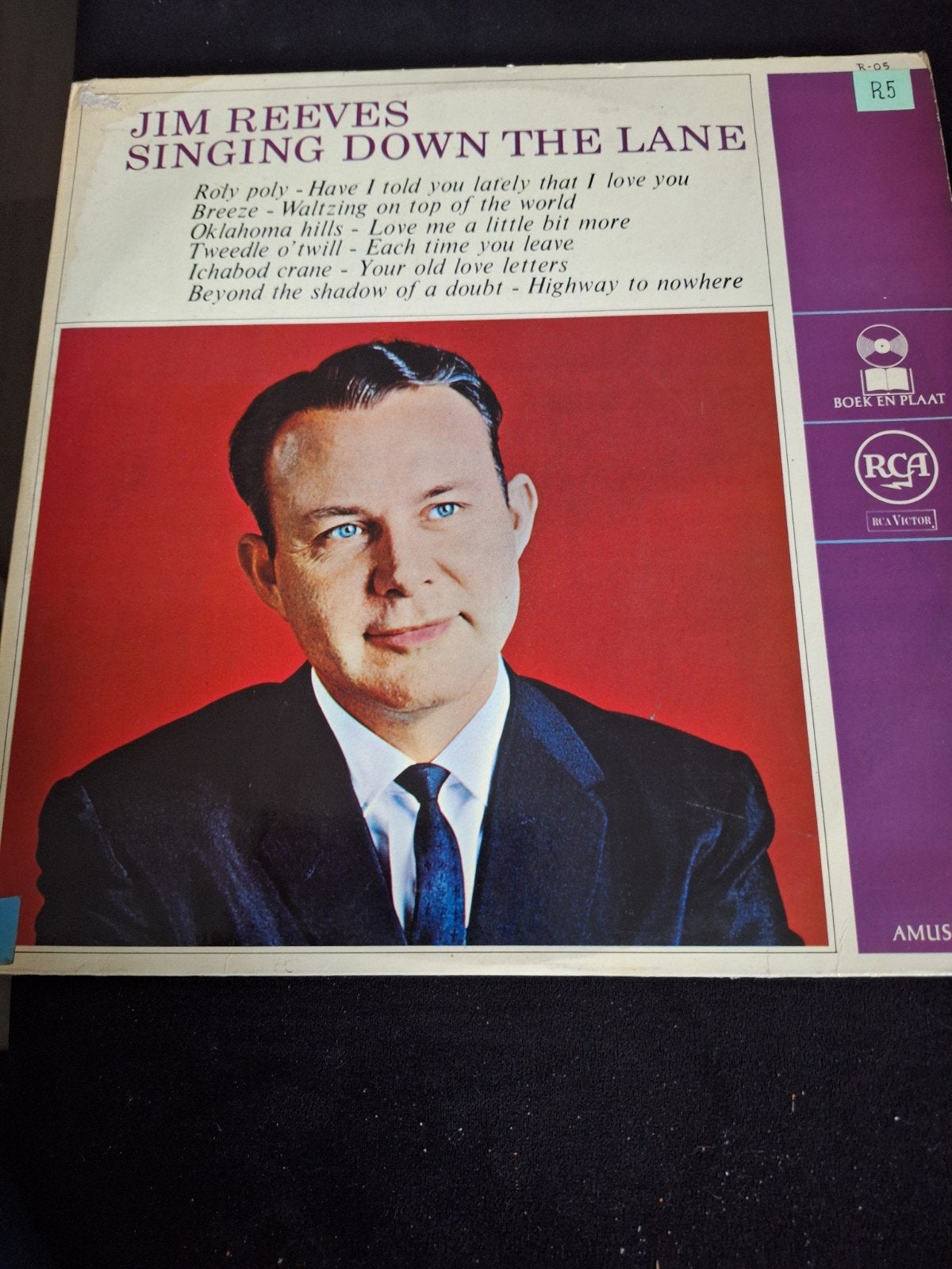 Jim Reeves - Singing Down The Lane LP (RCA Victor), LP, Gebruikt, Pop, Ophalen of Verzenden