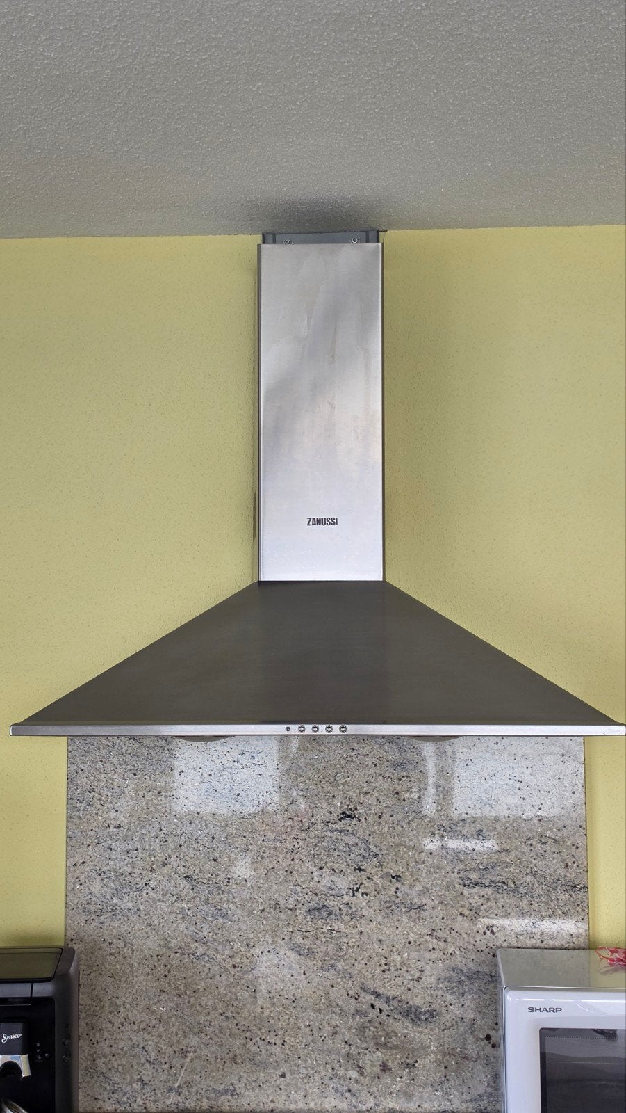Zanussi ZHC 900 X Wandschouwkap - Weinig gebruikt, Ophalen, Wandschouwkap, Zo goed als nieuw, Vrijstaand