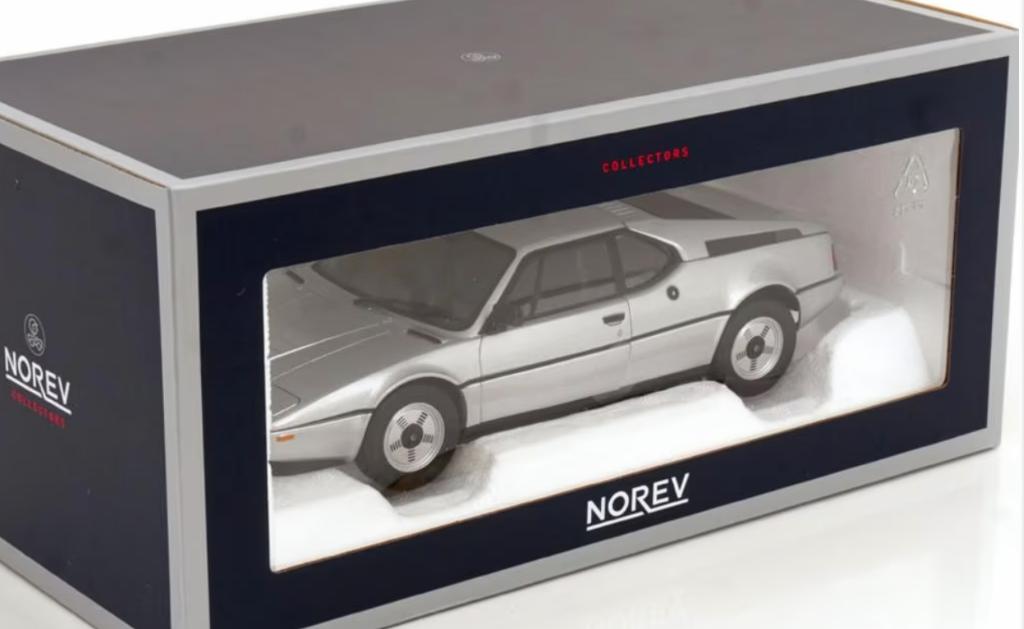 BMW M1 1980 Zilver metallic schaal 1/18 NOREV ref: 183226, Hobby en Vrije tijd, Modelauto's | 1:18, Verzenden, Nieuw, Auto, Norev