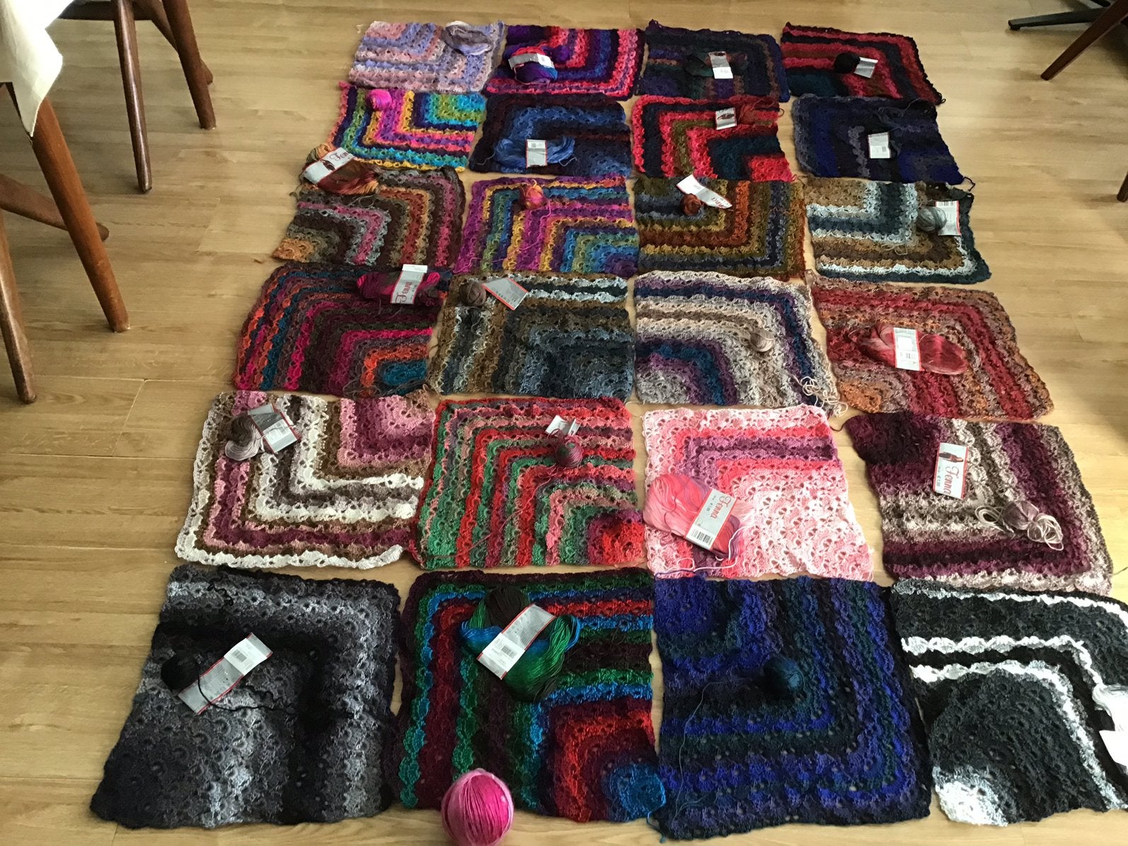 Gehaakte granny squares en meer van Fenna verloopgaren Wibra, Ophalen of Verzenden, Nieuw, Haken, Overige typen