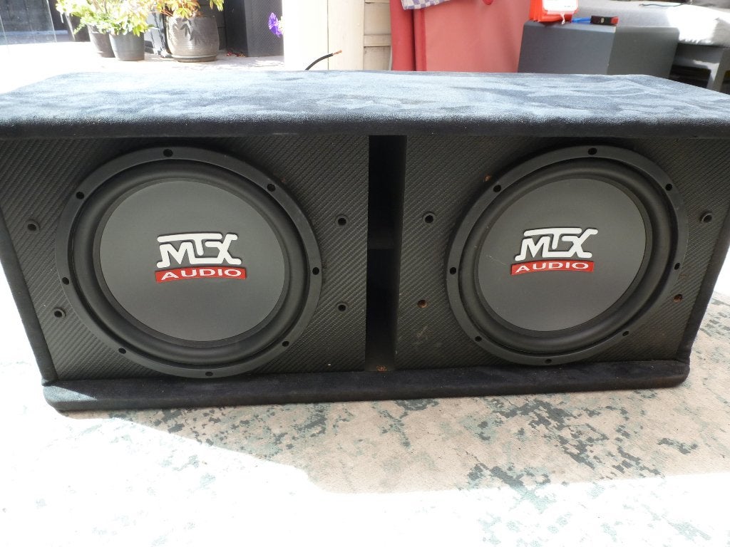 Dubbele Mtx Subwoofer 2 x 10 inch, Ophalen, Gebruikt