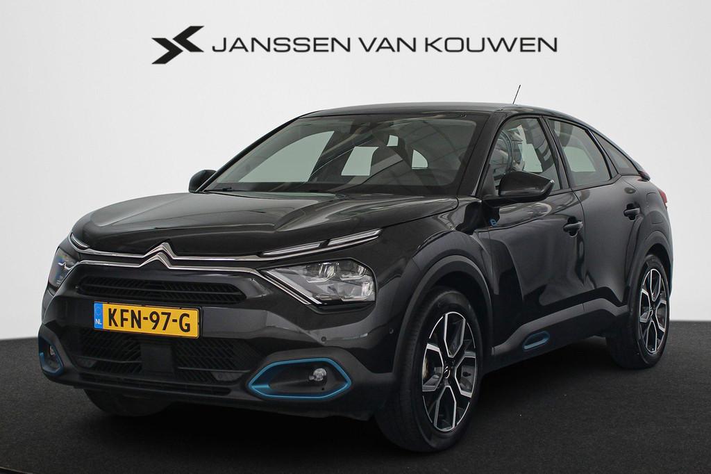 Citroen Ë-C4 Feel Pack 50 kWh Stoel-Stuur-Voorruitverwarmin, Zwart, E-C4, 315 min, SUV of Terreinwagen