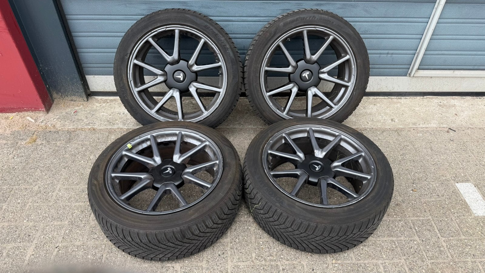 Originele Tesla Model 3 18 inch velgen tpms, Ophalen, 18 inch, Velg(en), Winterbanden
