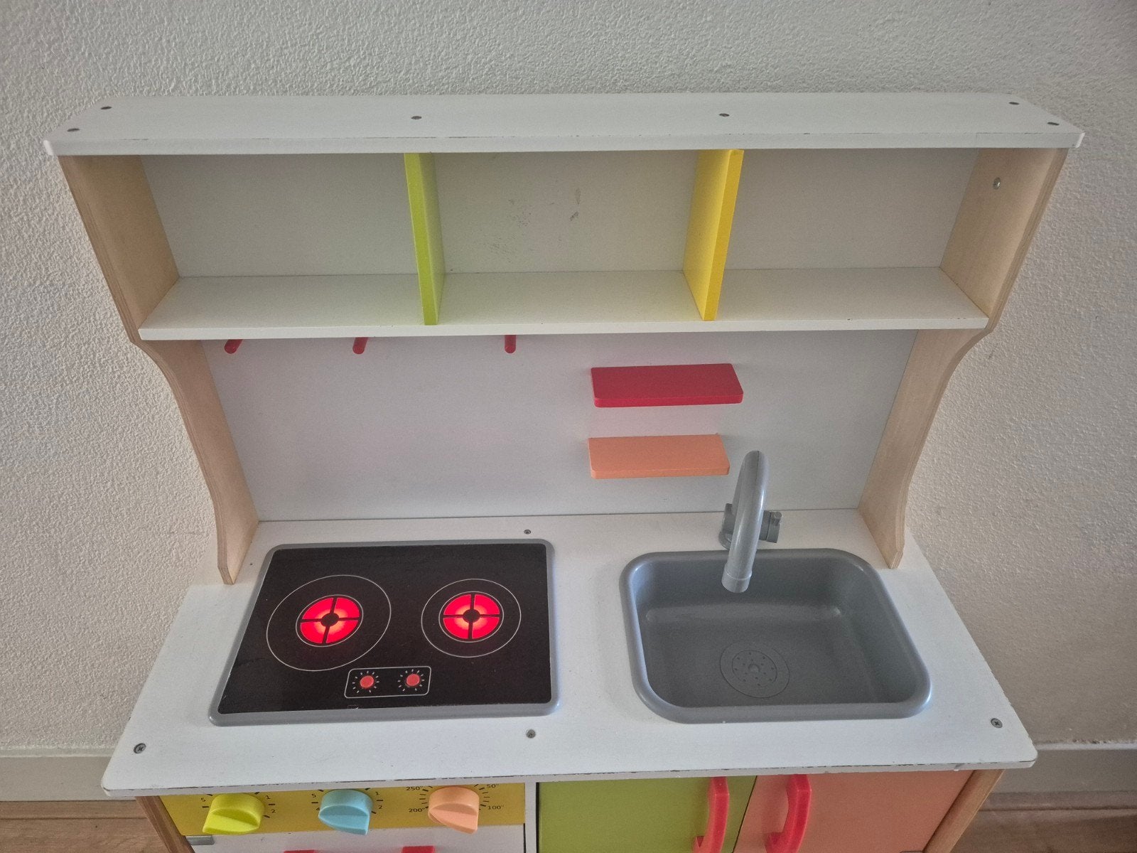 Houten speelkeuken met accessoires, Ophalen, Gebruikt, Ontdekken, Met licht