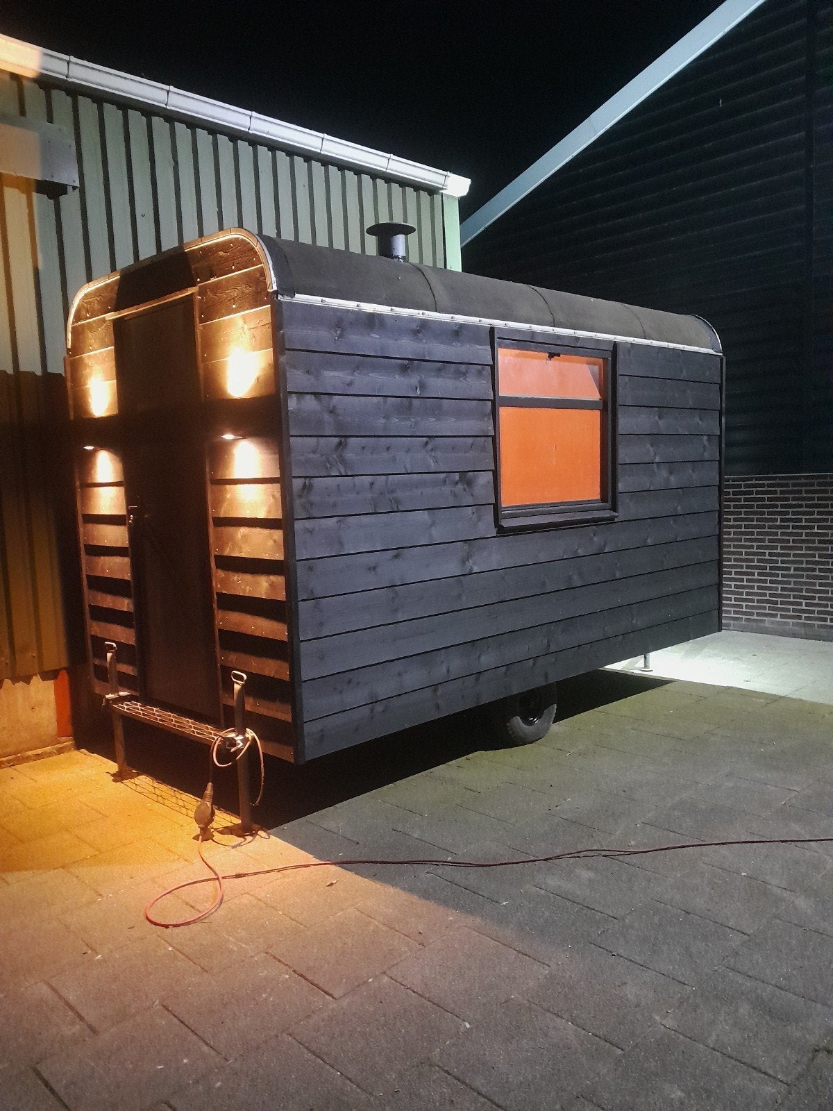 pipowagen tuinhuis op wielen  tuinkamer, Ophalen, Nieuw, Hout, Overige typen