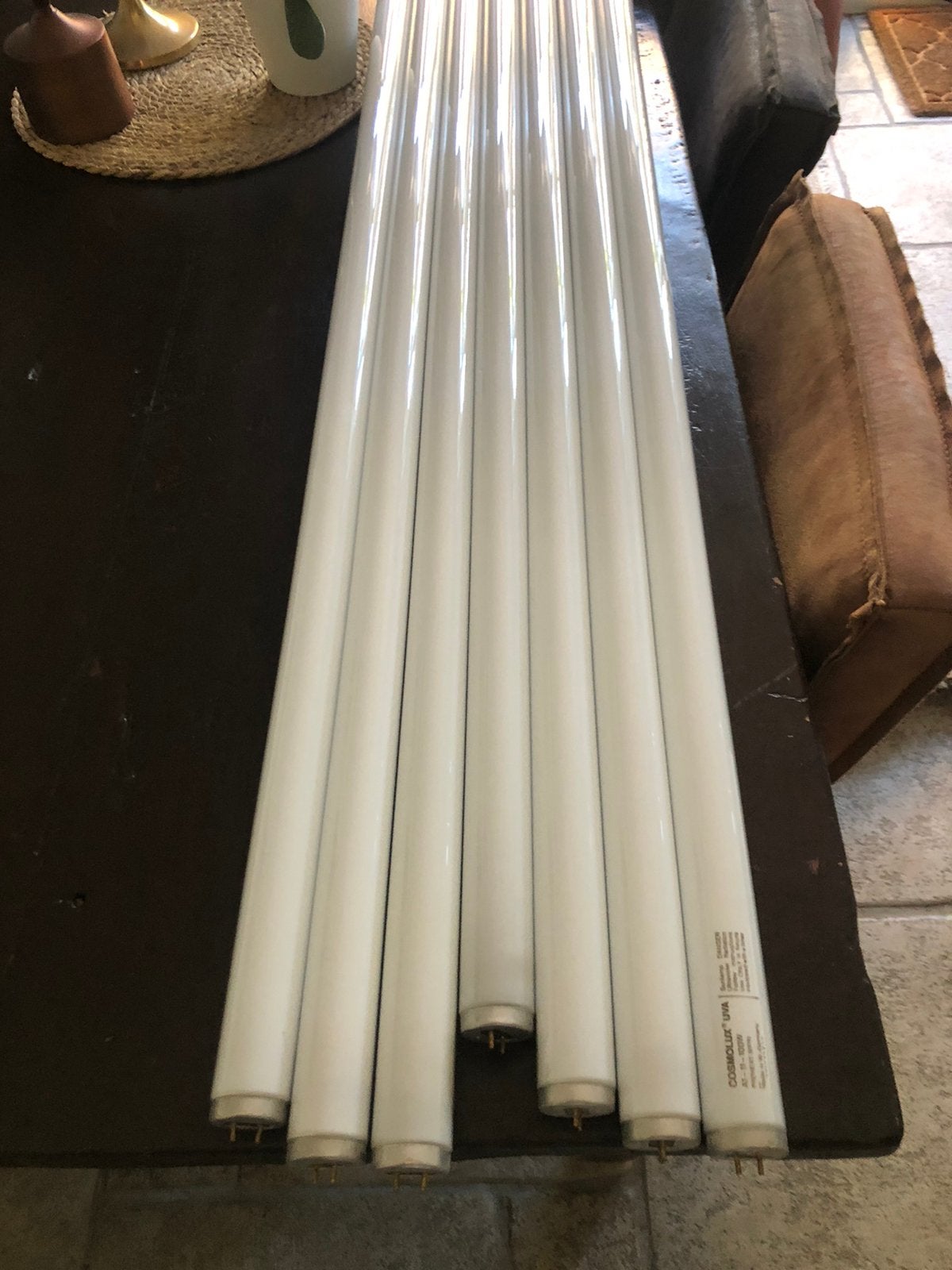 Zonnebank lampen, Ophalen of Verzenden, Zo goed als nieuw, Zonnebank enkelzijdig, Minder dan 10 lampen