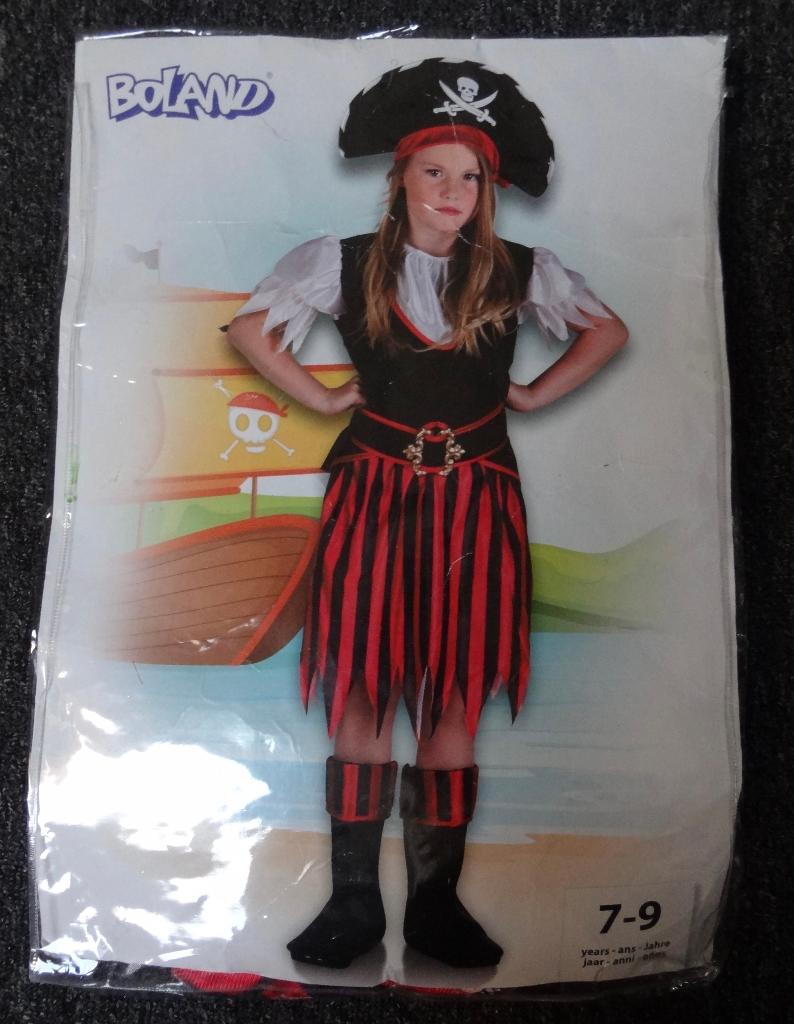 Piraten verkleedkleren voor meisje 7 - 9 jaar, Piraat Annie, Kinderen en Baby's, Carnavalskleding en Verkleedspullen, Ophalen of Verzenden
