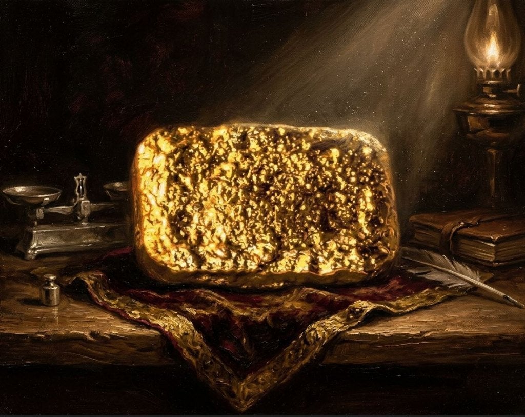 EXCLUSIEF: Massieve 245 Gram Ongeraffineerde Goudbaar, Postzegels en Munten, Ophalen of Verzenden, Goud
